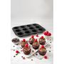 Voir la diapositive 2 : ZENKER Moule à muffins 12 empreintes 38 x 26 cm Zenker Perfect Black