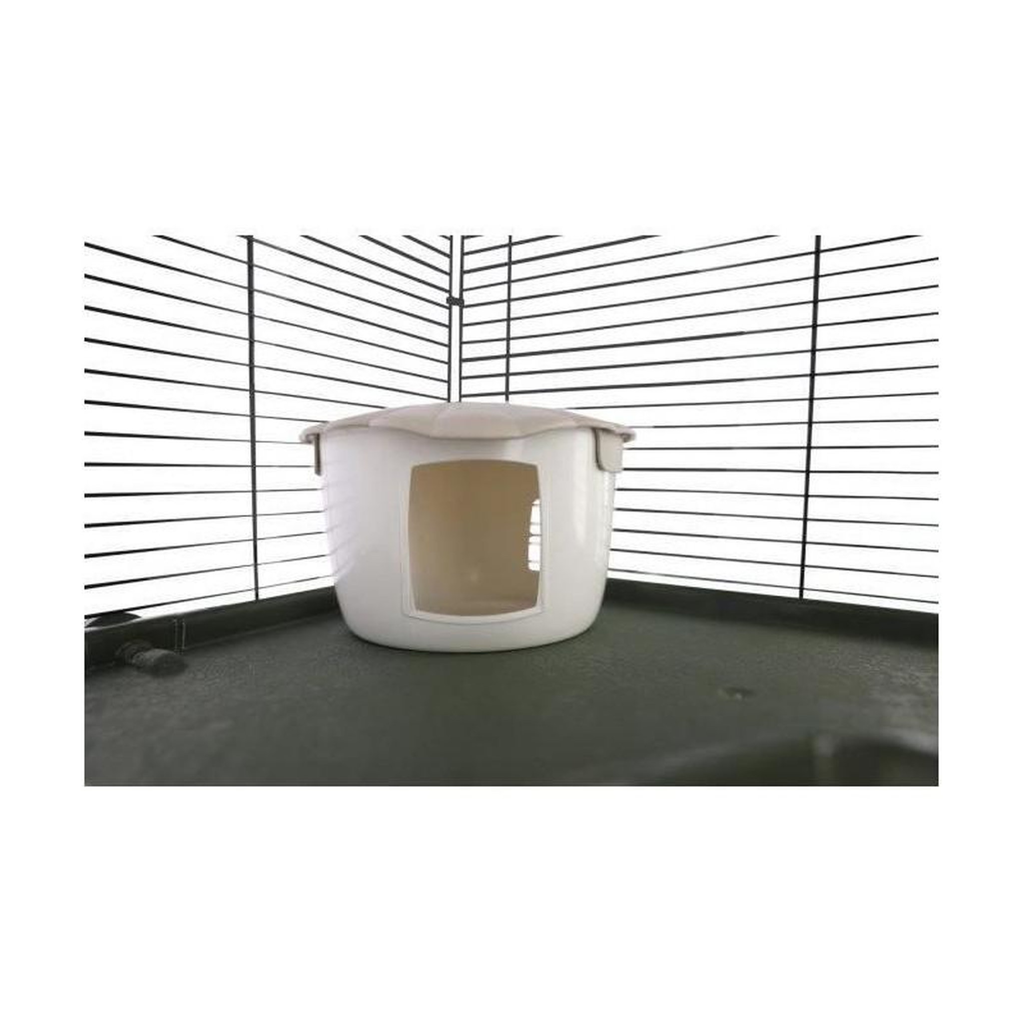 Voir la diapositive 3 : KERBL Cage pour petits animaux - KERBL - FLAT NATURE - 80 x 45 x 53 cm - 3 étages