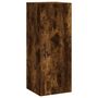 Voir la diapositive 2 : VIDAXL Armoire murale chene fume 34,5x34x90 cm