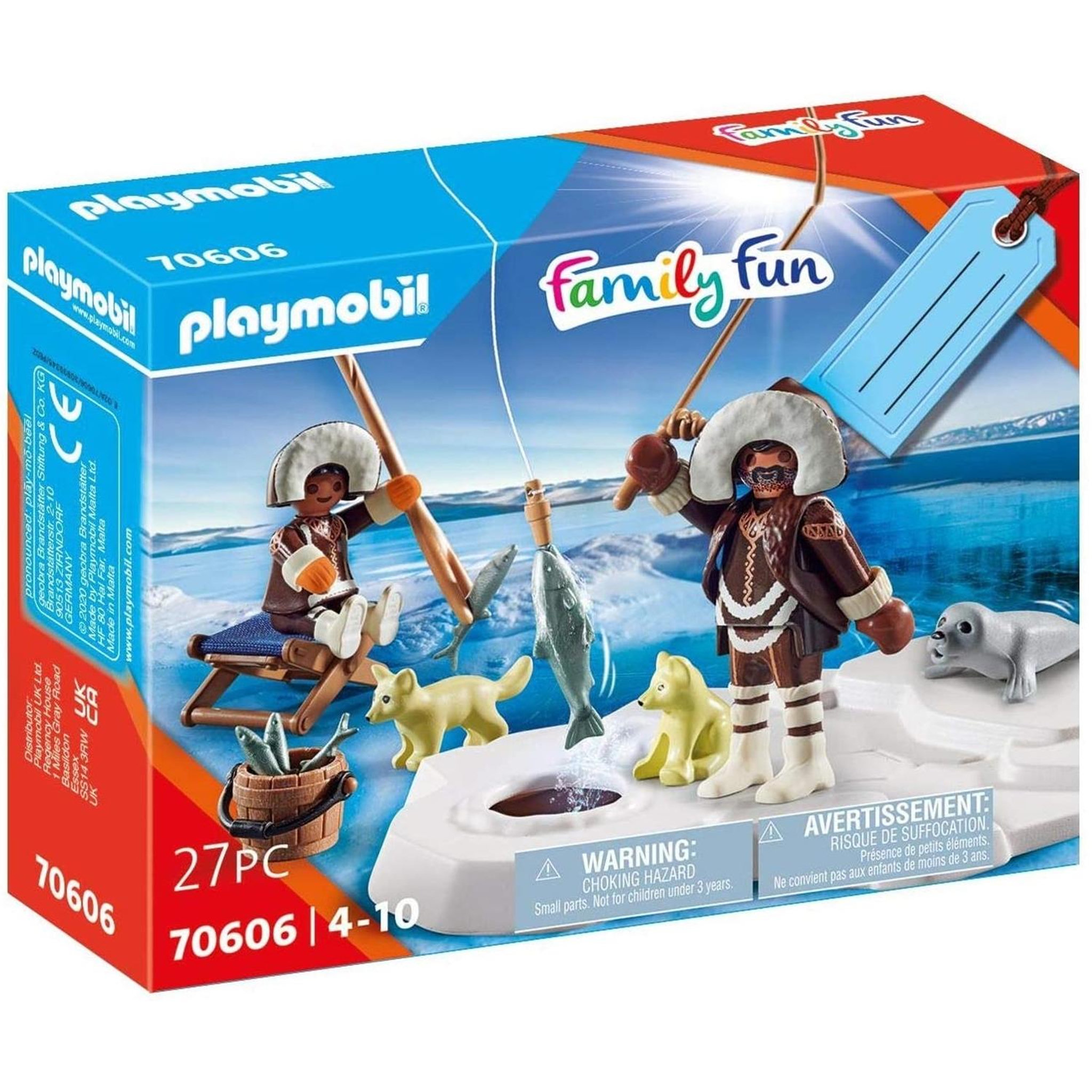 PLAYMOBIL Family Fun Set cadeau Pêcheurs sur glace