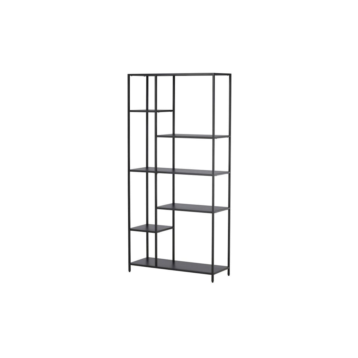 Paris Prix Étagère 6 Niveaux en Métal  El Alto  164cm Noir
