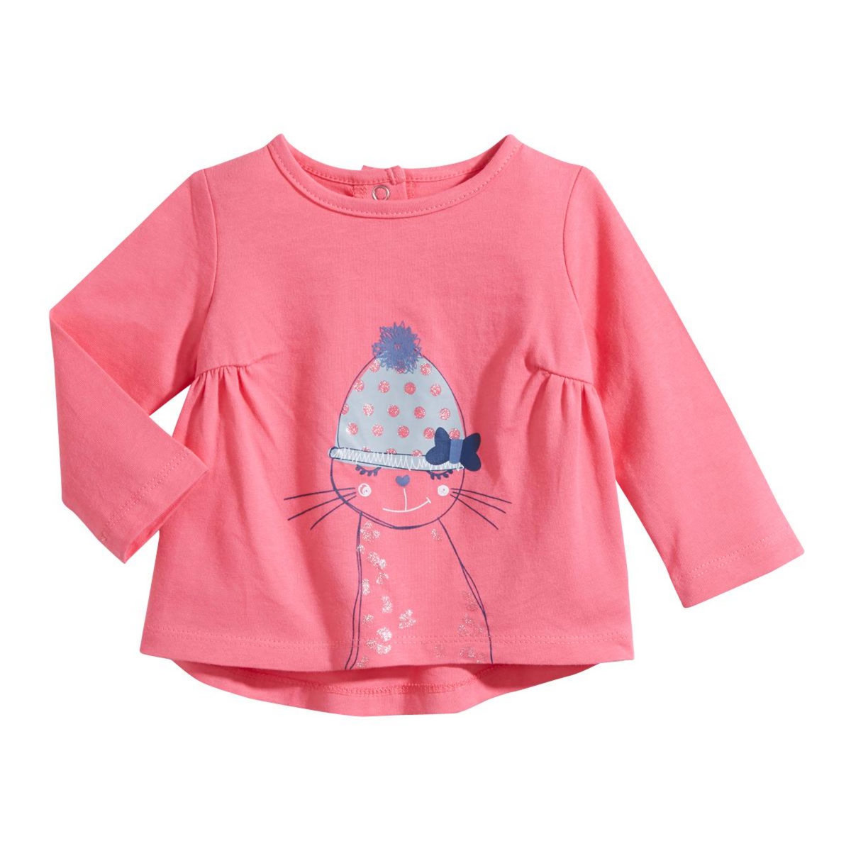 IN EXTENSO Tee-shirt manches longues chat bébé fille