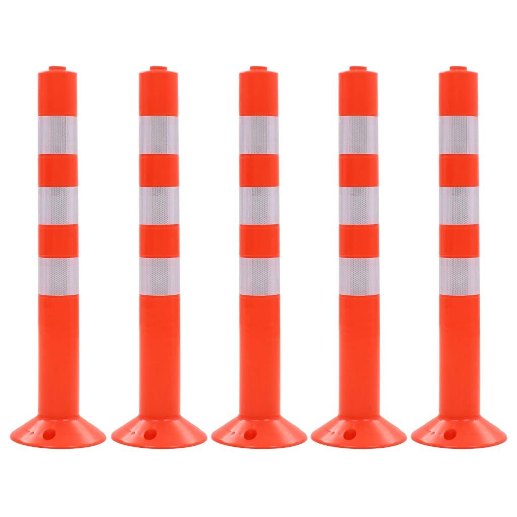VIDAXL Borne de controle du trafic 5 pcs Plastique 75 cm