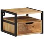 Voir la diapositive 1 : VIDAXL Table de chevet murale 35x35x25 cm bois d'acacia solide