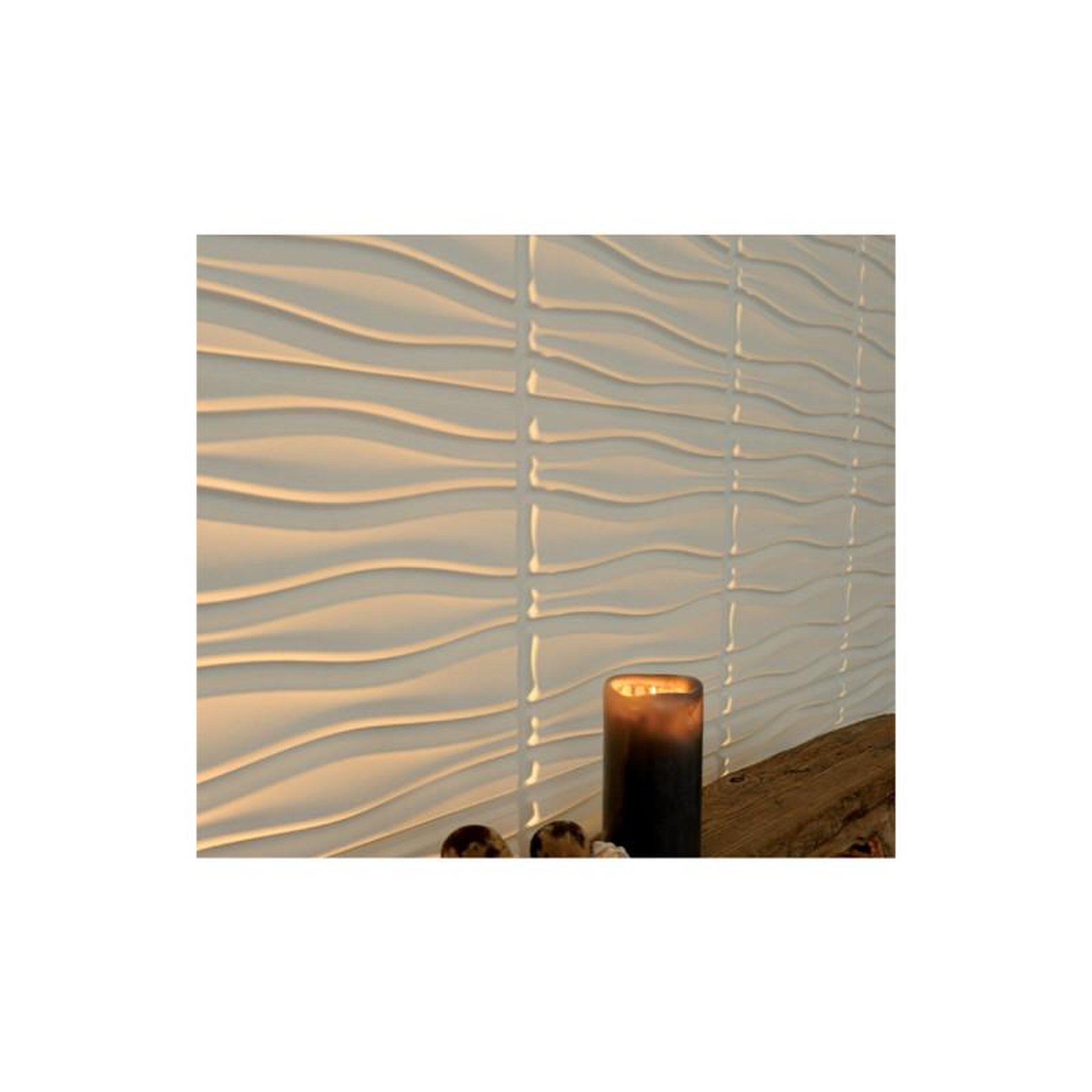 Voir la diapositive 3 : WallArt Panneau mural 3d wallart flows 3m2