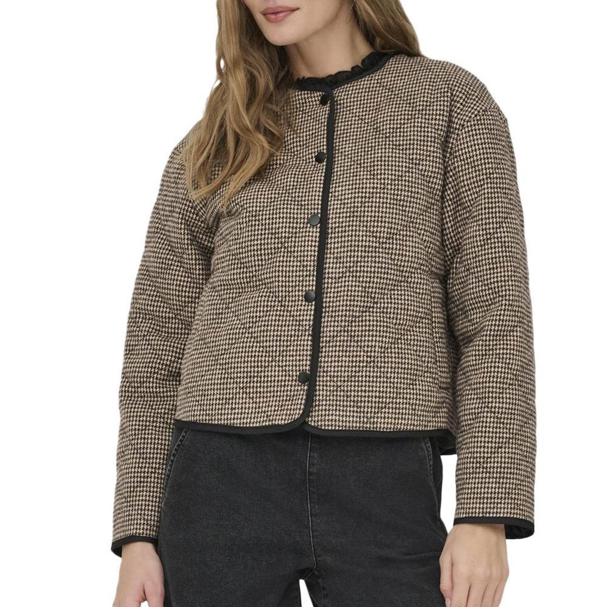 JACQUELINE DE YONG Veste /Marron Femme JDY Quilted Shacket