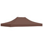 Voir la diapositive 5 : VIDAXL Toit de tente de reception 4x3 m Marron 270 g/m^2