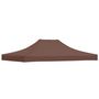 Voir la diapositive 5 : VIDAXL Toit de tente de reception 4x3 m Marron 270 g/m^2