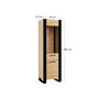 Voir la diapositive 6 : BEST MOBILIER Donnely - vitrine - effet bois et noir - 188 cm