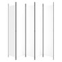 Voir la diapositive 4 : VIDAXL Cloison de separation 5 panneaux Blanc 250x220 cm Tissu