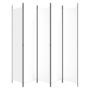 Voir la diapositive 4 : VIDAXL Cloison de separation 5 panneaux Blanc 250x220 cm Tissu