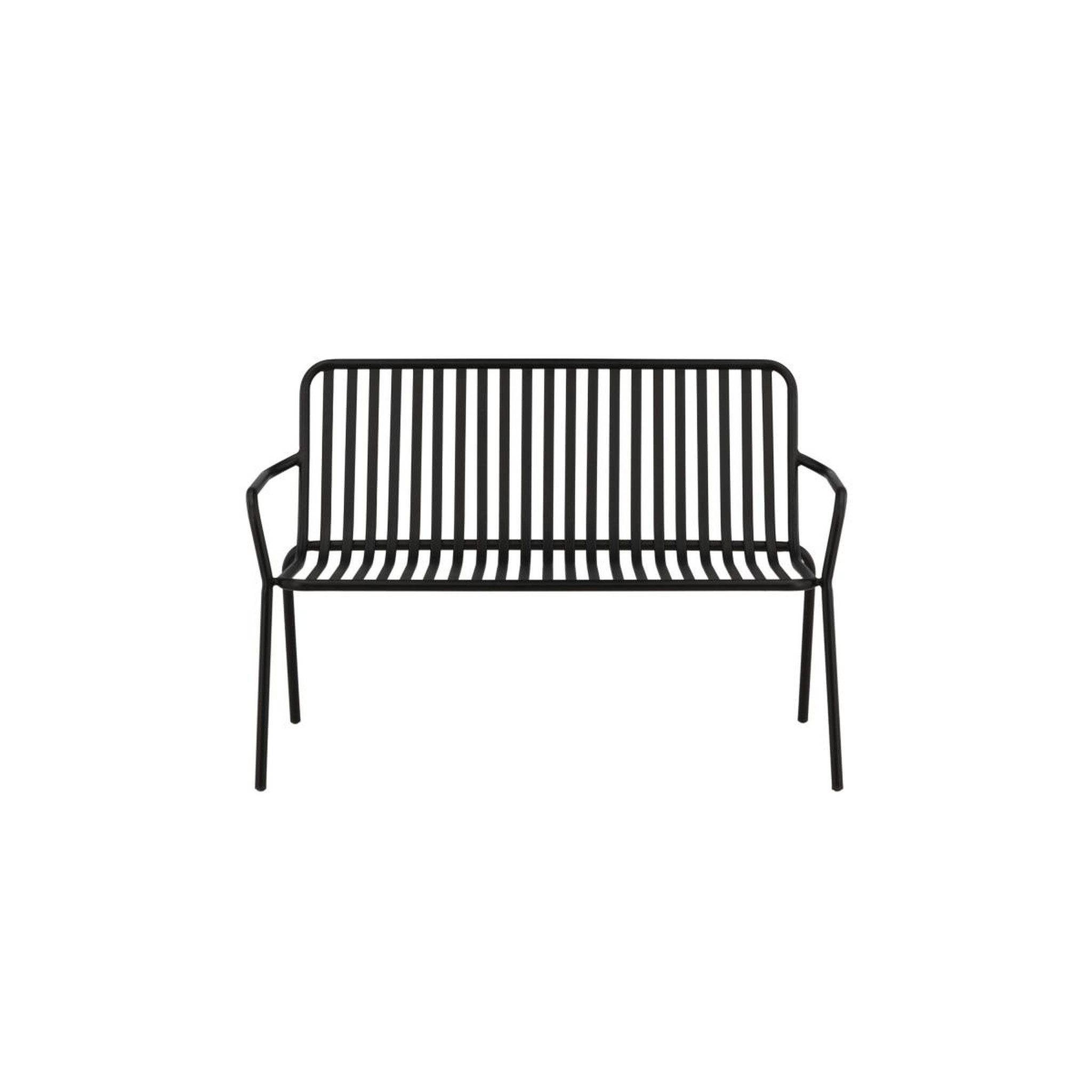 Voir la diapositive 2 : Paris Prix Banc de jardin en métal  peking  130cm noir