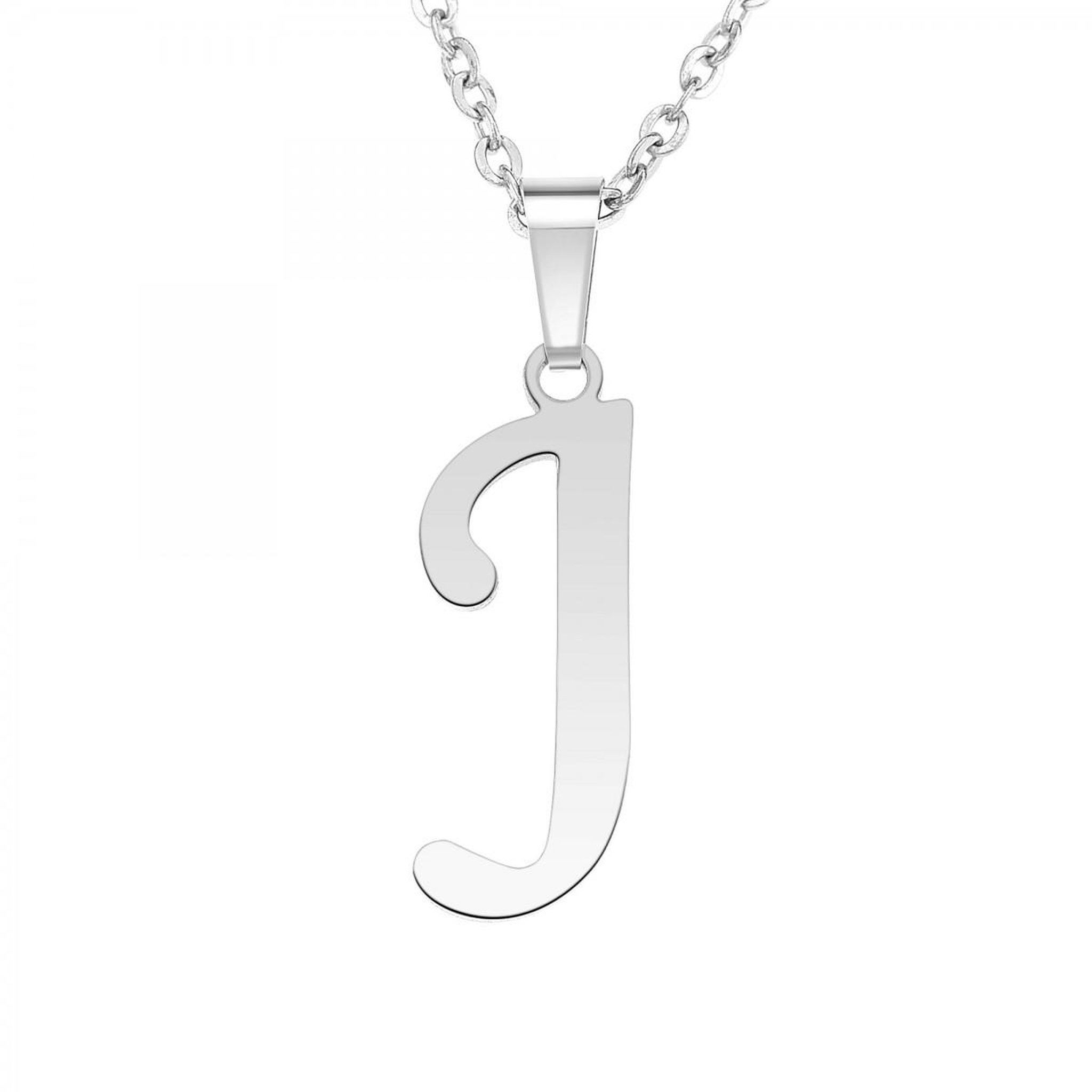SC BOHEME Collier alphabet lettre J en acier inoxydable par SC Bohème