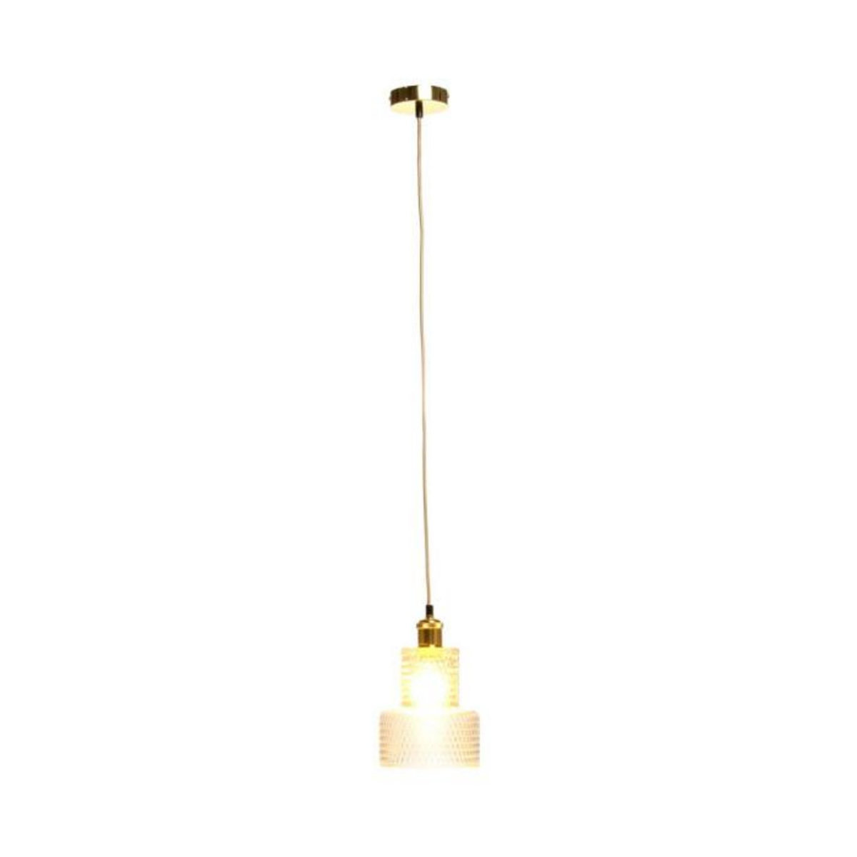 Paris Prix Lampe Suspension en Verre  Mona  27cm Transparent