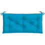 Voir la diapositive 5 : VIDAXL Coussins de banc de jardin lot de 2 bleu clair tissu Oxford
