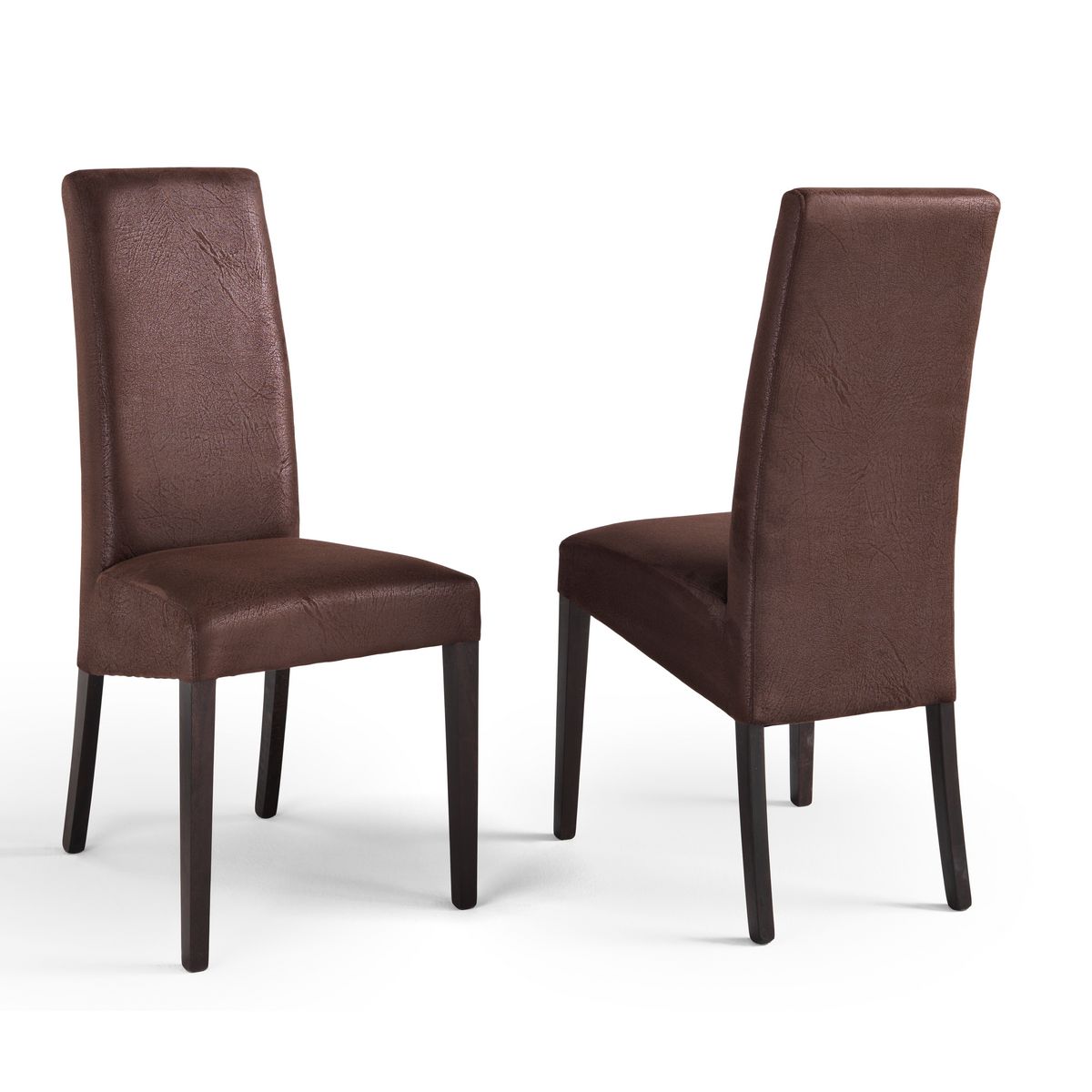 Lot de 2 chaises de séjour salle à manger aspect vieilli MARIA