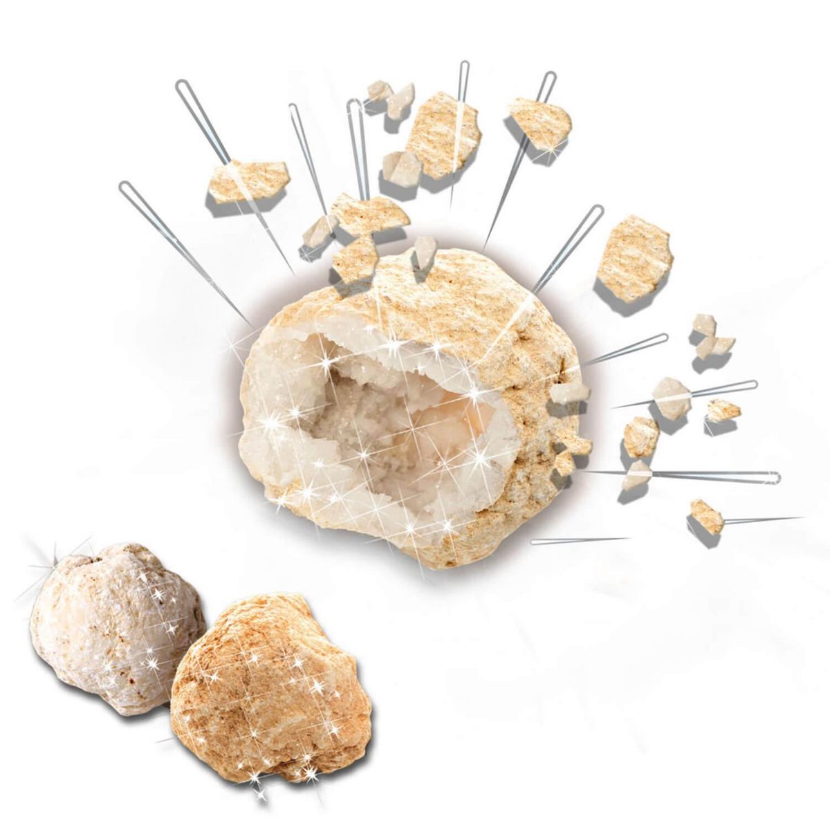 SES Creative Coffret Explore : Géodes à ouvrir