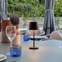 Voir la diapositive 4 : Lumisky 6 mini lampes avec plateau de chargement KELLY MINI Marron Aluminium H22cm