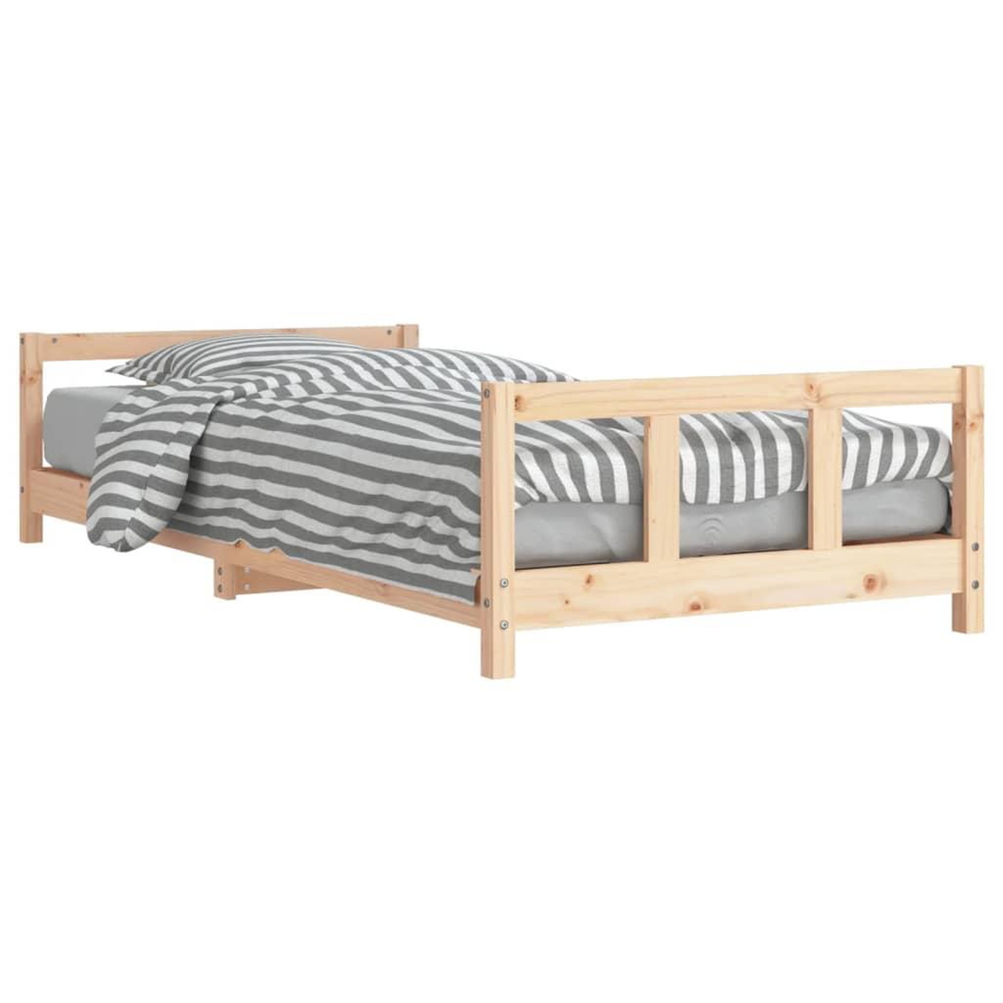 Voir la diapositive 2 : VIDAXL Cadre de lit pour enfants 90x200 cm bois de pin massif