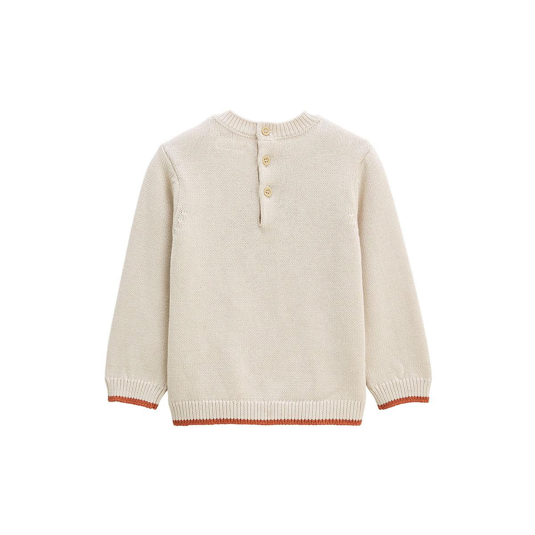 Voir la diapositive 2 : Petit Béguin Pull enfant en tricot Gustin