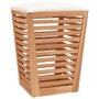 Voir la diapositive 2 : VIDAXL Tabouret de salle de bain 40,5x40,5x56 cm Bois massif de noyer