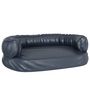 Voir la diapositive 2 : VIDAXL Lit pour chien ergonomique Mousse Bleu fonce 75x53cm Similicuir
