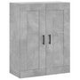 Voir la diapositive 5 : VIDAXL Buffet haut Gris beton 69,5x34x180 cm Bois d'ingenierie