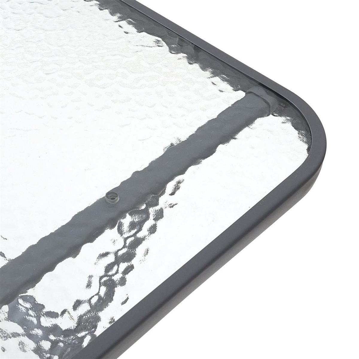 Paris Prix Table de Jardin en Verre  Formentera  110cm Gris