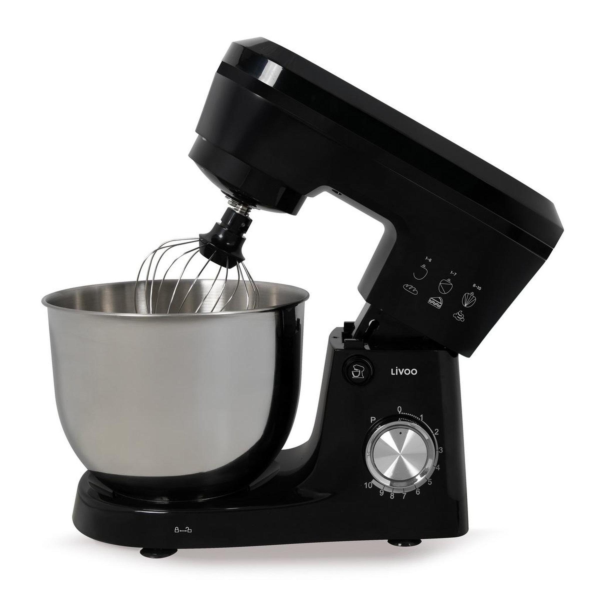 Voir la diapositive 2 : LIVOO Robot pâtissier  5l 1500w noir - DOP263N