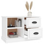 Voir la diapositive 5 : VIDAXL Meuble TV blanc 73x35,5x47,5 cm bois d'ingenierie