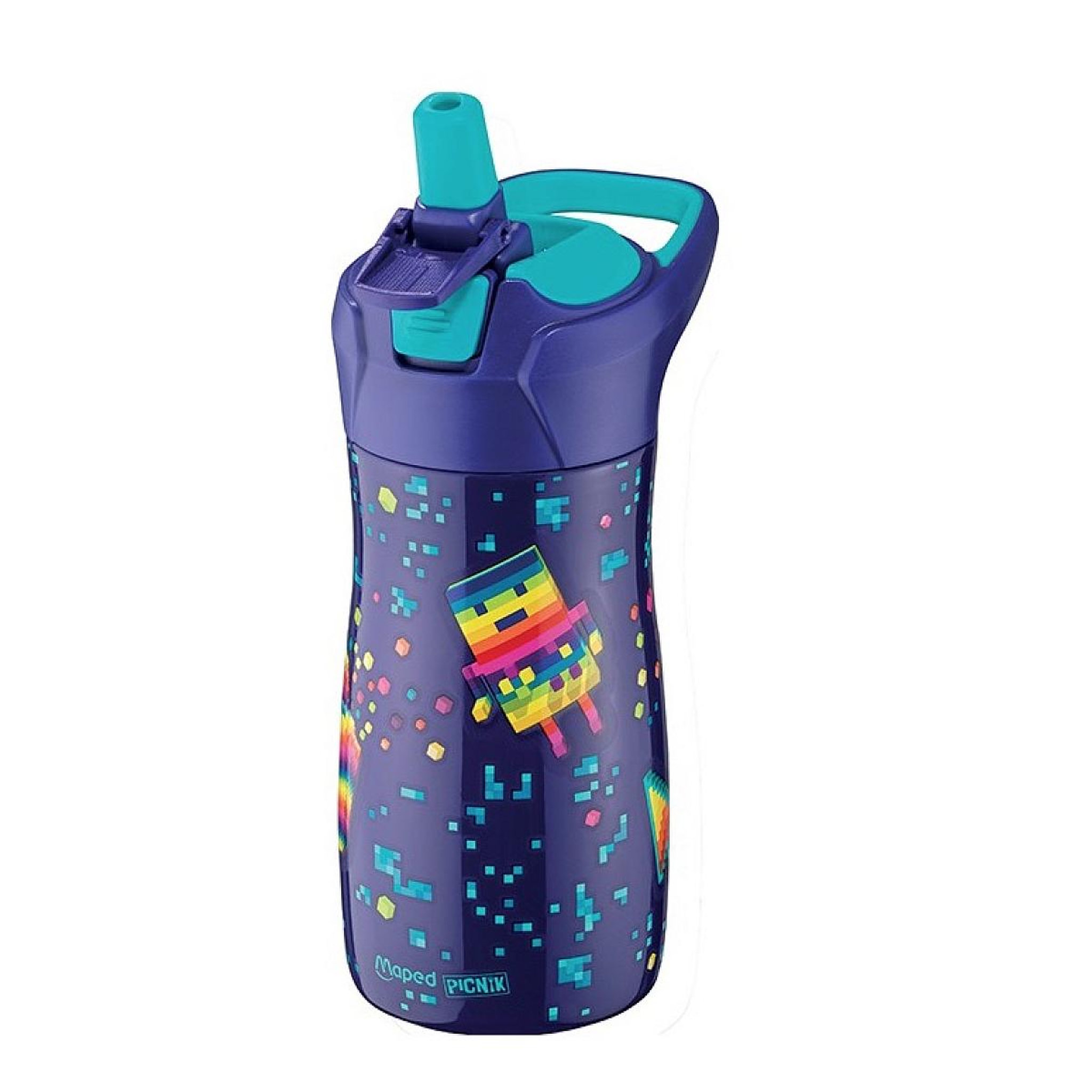 Voir la diapositive 2 : MAPED gourde inox 430ml Pixel Party