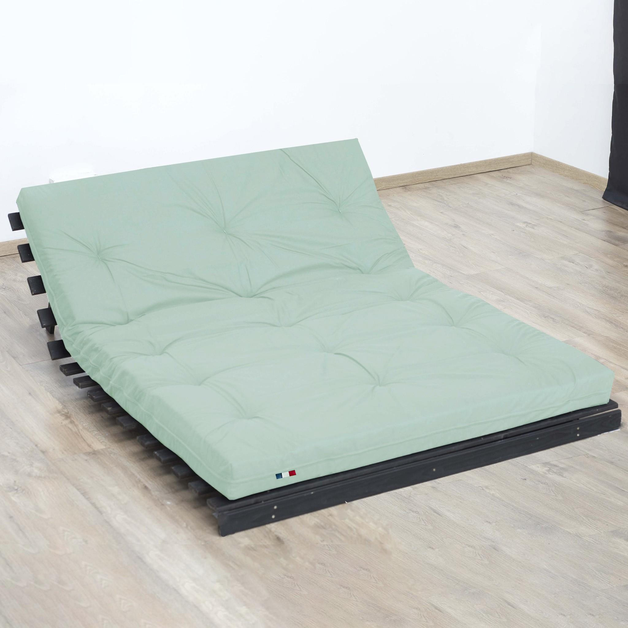 Voir la diapositive 4 : IDLITERIE Matelas futon coton et fibres recyclés, fabriqué en France