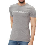 CALVIN KLEIN JEANS T shirt  Homme Calvin Klein Jeans Institutional. Coloris disponibles : Gris