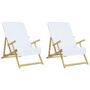 Voir la diapositive 4 : VIDAXL Serviettes de plage 2 pcs blanc 60x135 cm tissu 400 GSM
