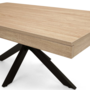 Voir la diapositive 5 : ID MARKET Table basse rectangulaire ALIX 110 cm pied araignée bois et noir