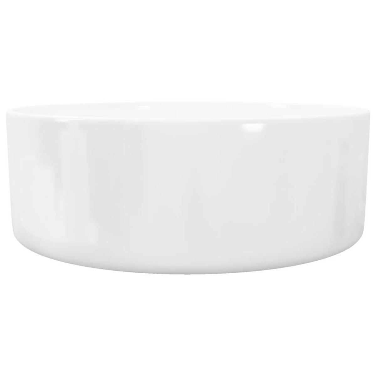 VIDAXL Lavabo ronde Ceramique Blanc 40 x 15 cm