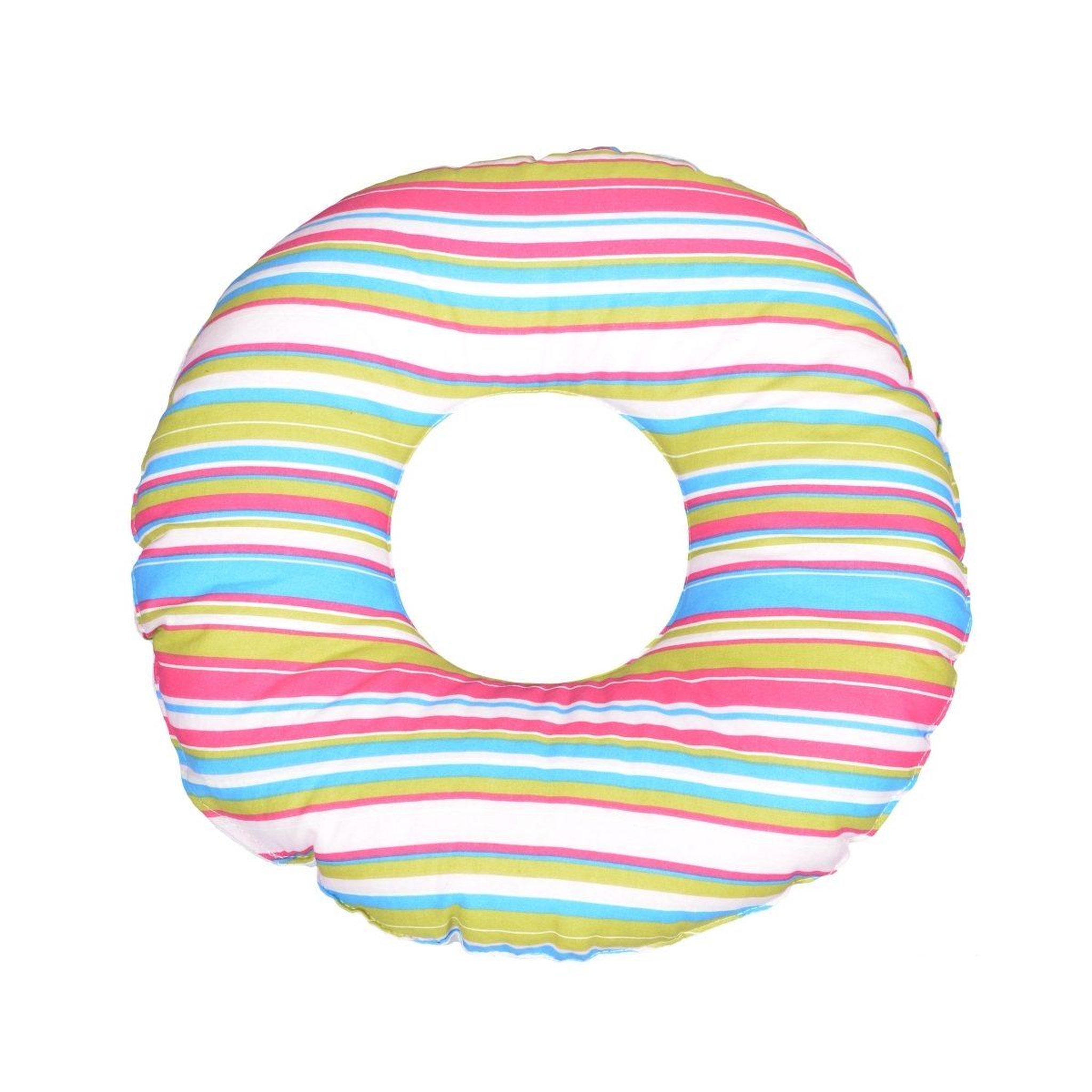 VELINDA Coussin rond post natal bandes du couleur 1