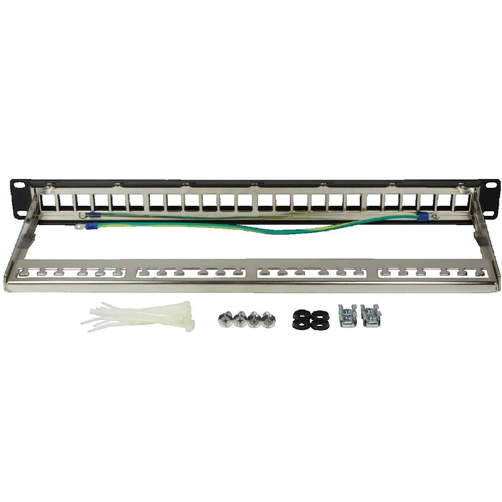 Voir la diapositive 3 : LOGILINK Panneau de brassage LogiLink compatible racks 19 pouces