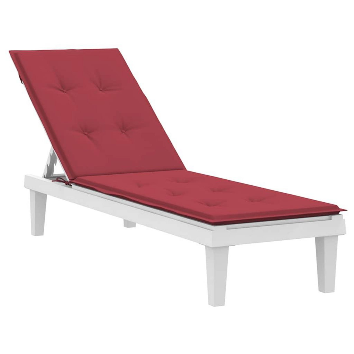 VIDAXL Coussin de chaise de terrasse rouge bordeaux (75+105)x50x4 cm