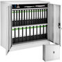 Voir la diapositive 1 : tectake Armoire de classement en métal en acier lâqué époxy gris