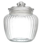 Paris Prix Bocal à Biscuits Rond  Verre  60cl Transparent