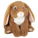TEDDY BEAR Peluche lapin nougat de 19 cm