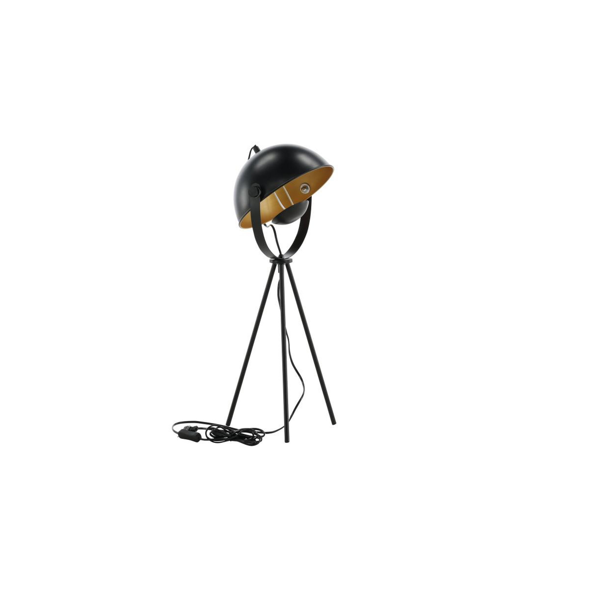 Voir la diapositive 3 : Paris Prix Lampe à poser trépied  search  67cm noir