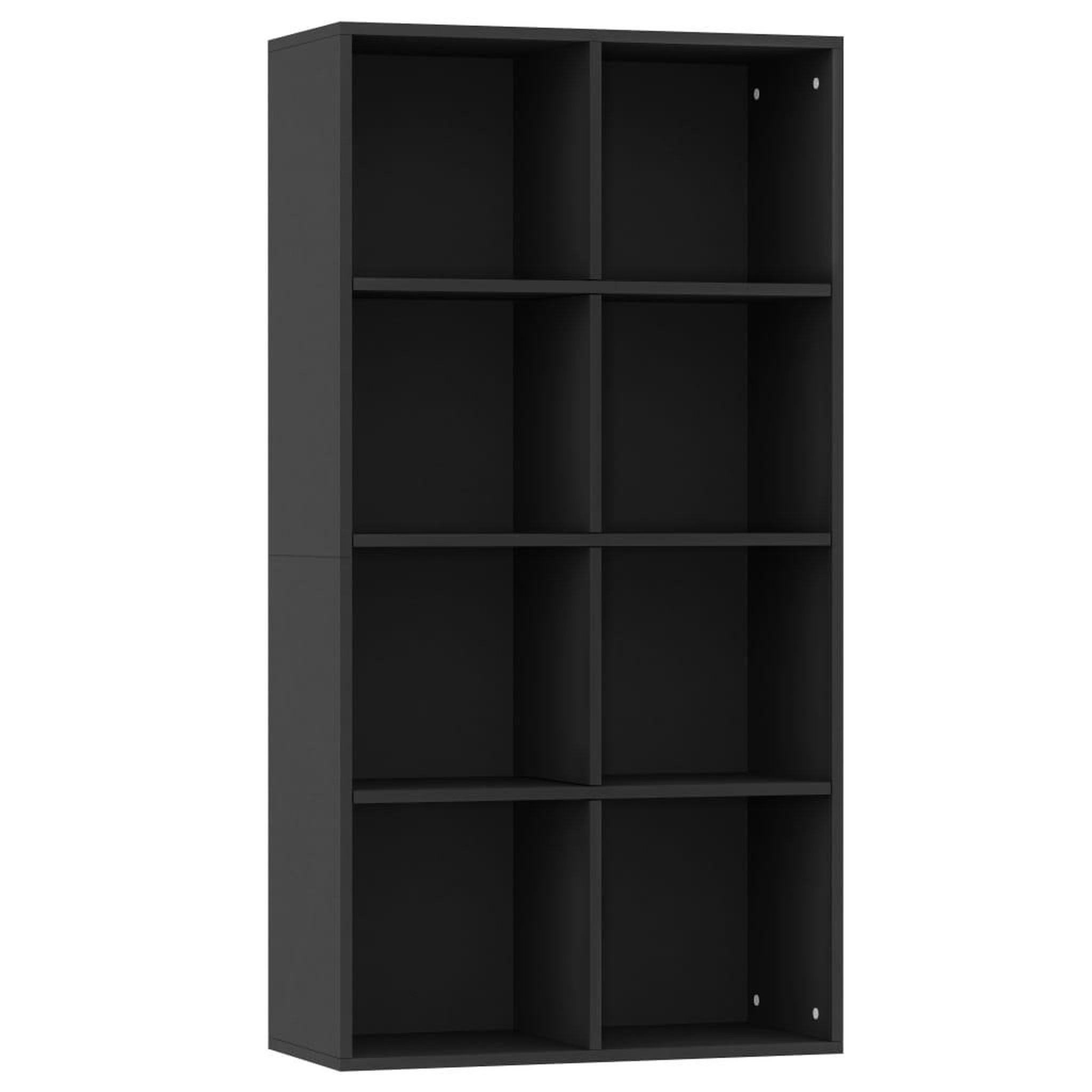 Voir la diapositive 2 : VIDAXL Bibliotheque/Buffet Noir 66x30x130 cm Bois d'ingenierie
