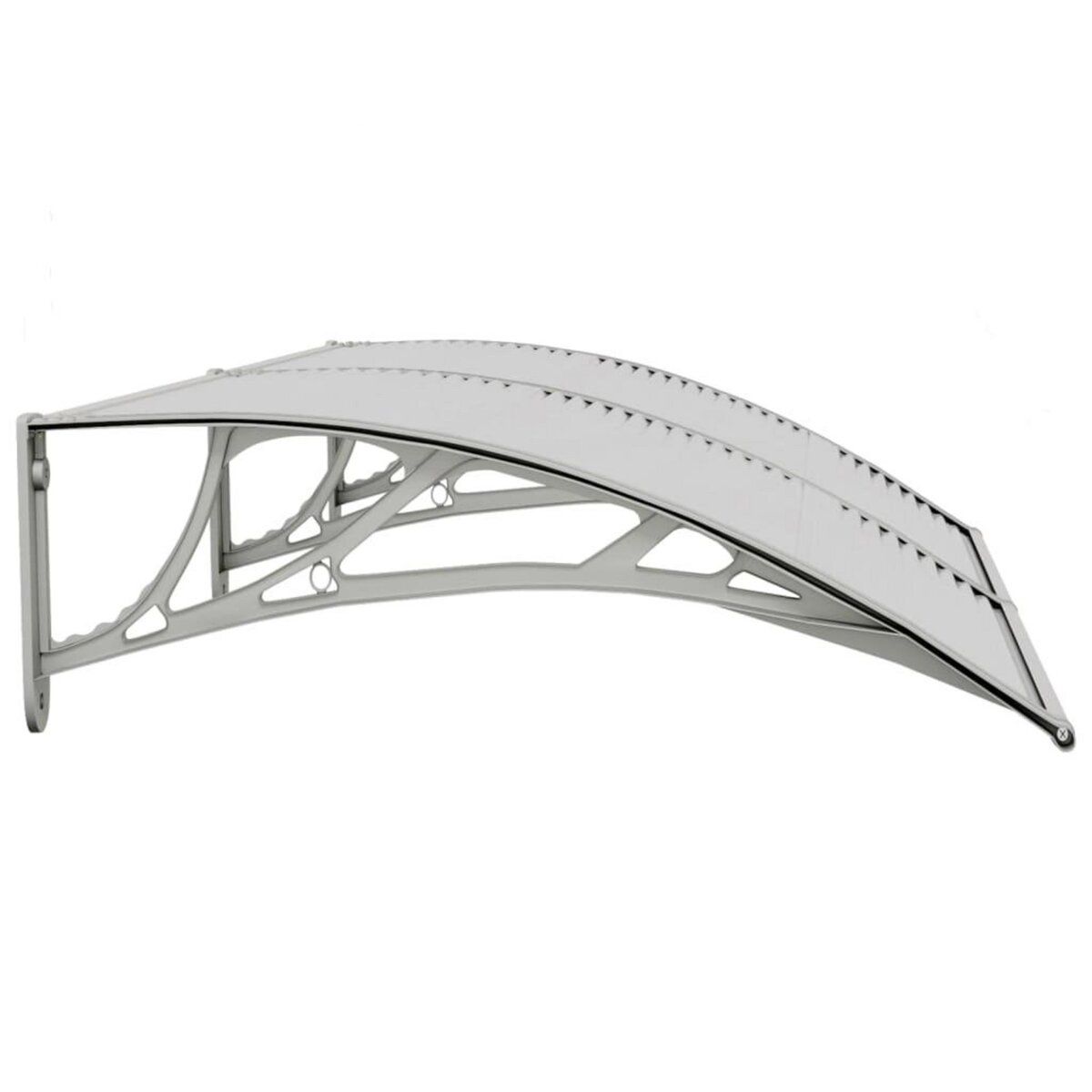 VIDAXL Auvent de porte Gris 150x75 cm Polycarbonate