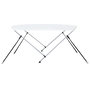 Voir la diapositive 4 : VIDAXL Auvent bimini a 2 arceaux Blanc 150x120x110 cm