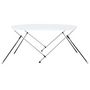 Voir la diapositive 4 : VIDAXL Auvent bimini a 2 arceaux Blanc 150x120x110 cm