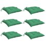 Voir la diapositive 3 : VIDAXL Coussins de chaise lot de 6 vert 40x40x7 cm tissu oxford