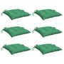 Voir la diapositive 3 : VIDAXL Coussins de chaise lot de 6 vert 40x40x7 cm tissu oxford
