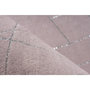 Voir la diapositive 3 : Paris Prix Tapis Géométrique à Poils Longs  Bijou  Taupe & Argent